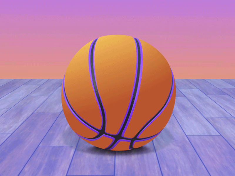 Dribble 3d animation basketball blender blender3d dribbble eevee kobe bryant lakers motion design render