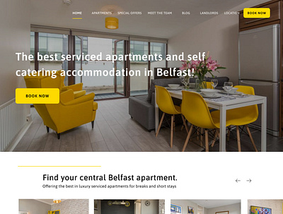 Apartment website homepage FIGMA design branding designer interior ux web
