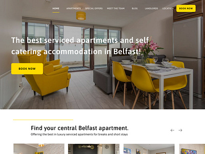 Apartment website homepage FIGMA design