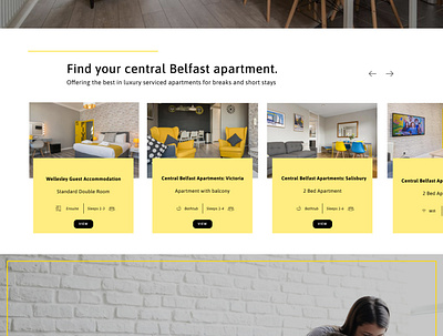 Apartment selection for website design designer web