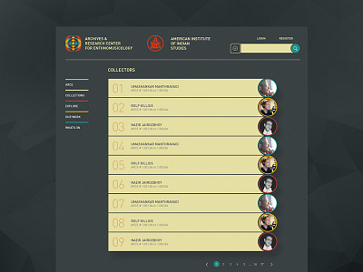 Profile List browse profile ui ux web