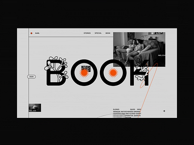 Book ⚡️ acid animation design graphic design homepage typography ui ux web website