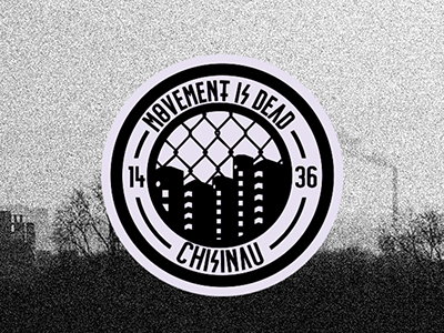 Movement is Dead "Chisinau 1436" apparel badge chisinau design folks illustration monogram movement smack streetwear urban wearfolks
