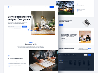 Landing Page Architect architect design landing landing page ui ui design ux ux design uxdesign web webdesign