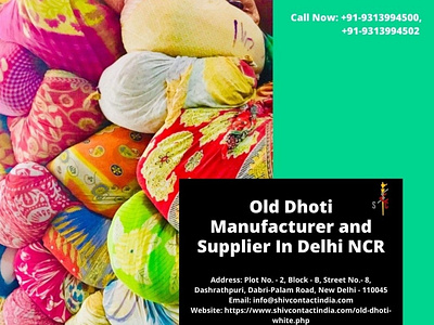 Old Dhoti Manufacturer and Supplier In Delhi NCR dhoti manufacturer supplier