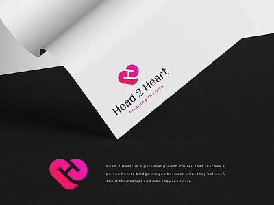 H 2 Heart beautiful logo catchy logo clean logo feminime logo h logo heart logo logo logo design logos luxury logo monogram logo simple logo simple logo design two logo unique logo