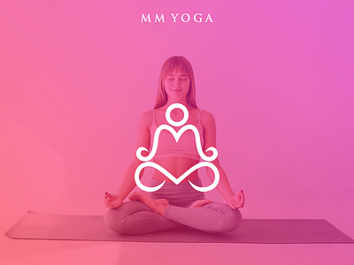 MM Yoga catchy logo feminime logo letter logo logo logo design logo design branding logos mm logo simple logo simple logo design unique logo yoga logo