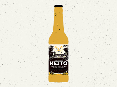 Keito Mockup beer bottle illustration mockup