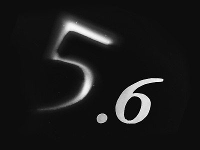 5.6 – II black and white experimental logo numbers typography