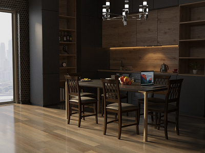 Kitchen 3d 3d max 3dmax design food interior model