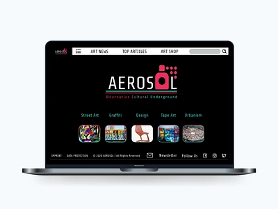 Aerosol Online Magazine branding design editorial design online magazine ui designer user experience user experience design user experience prototype user interface design userinterface