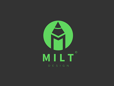 MILT logo design 2d branding green logodesign minimalist logo vector