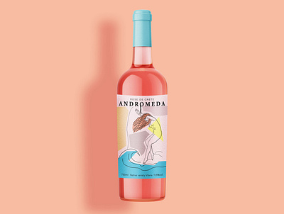 Andromeda packaging design brand design design label design package design packaging wine label