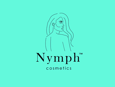 Nymph cosmetics 2d brand design brand identity branding line art logo design minimalist logo
