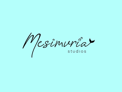 Mesimvria logotype custom design handwrittenfont handwritting hotel design logotype typogaphy