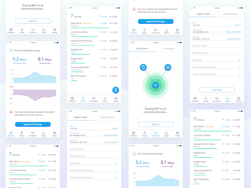 Wifi Network App by Marco Arlotti on Dribbble