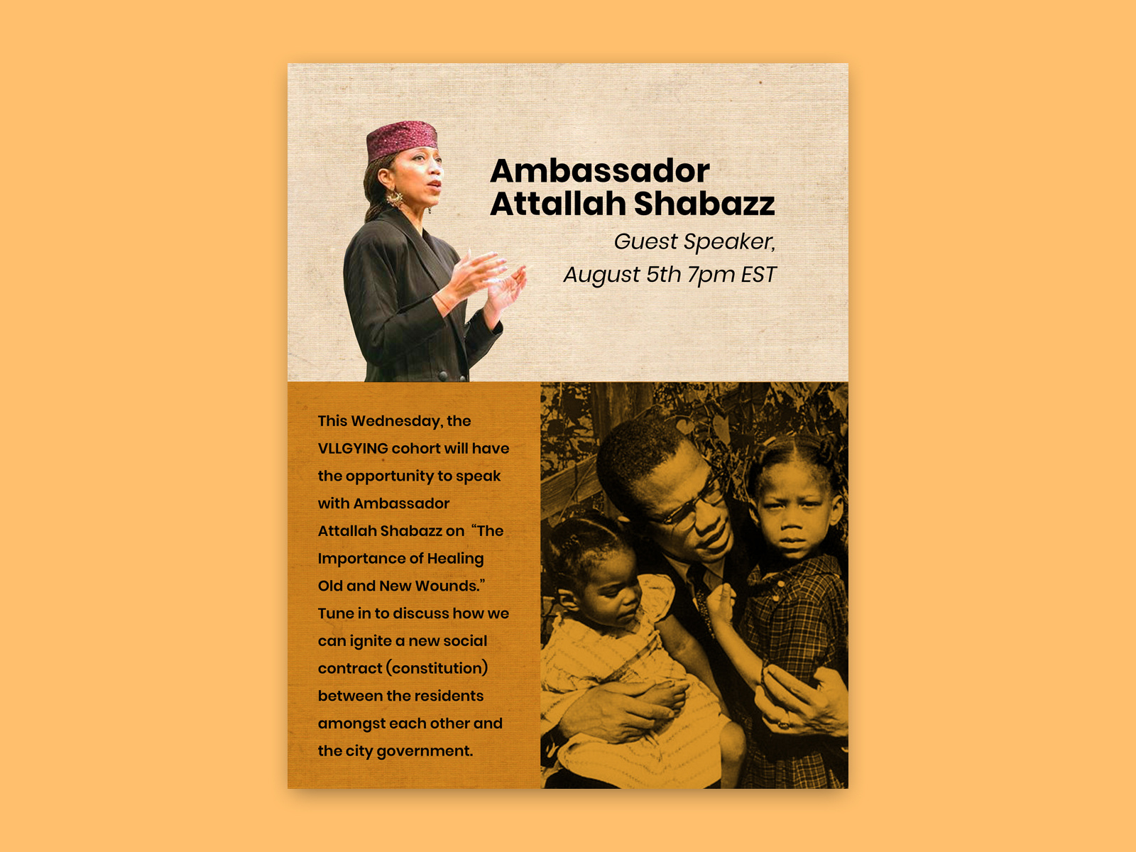 Guest Speaker Poster by Mallory Pearson on Dribbble