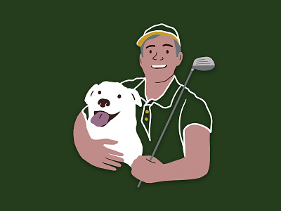Golf Illustration branding content creation content creator design golf icon illustration logo logo design shirt design shirt illustration vector