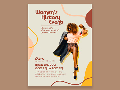 Women's History Poster branding content creation design illustration poster poster art poster design posters posters design retro retro design typography vintage