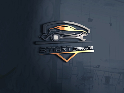 smart service logo design illustration logo