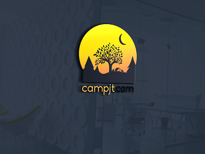 campjt com logo illustration logo design logo mockup