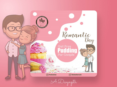 Romantic Day branding design illustration minimal product promotion valentine vector