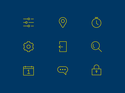 UI Icons app icons line simple ui ux vector