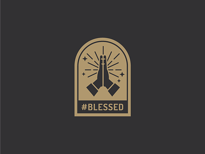 #blessed blessed flat gold hands illustration prayer