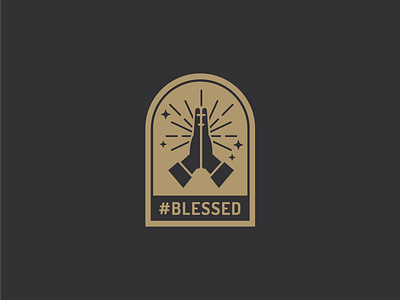 #blessed blessed flat gold hands illustration prayer