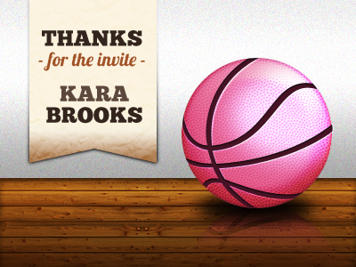 Thanks Kara! debut drafted dribble ball invite thanks