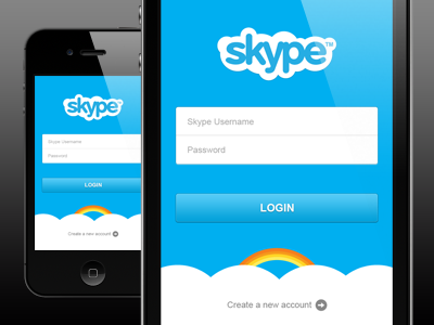 Skype Login Makeover ios login skype
