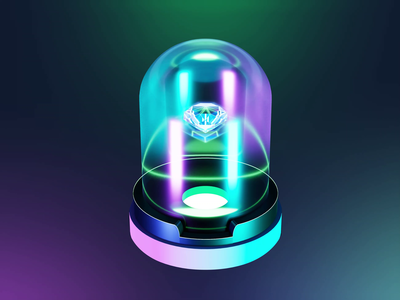 Alien item display 3d 3d animation 3d art alien animation blender blender3d diamond jem