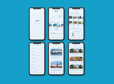 Travel App app design flat minimal neumorphic design travel ui ux