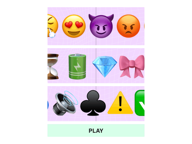 Emoji Slot Machine css ixd motion principle ui