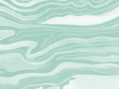 Jupiter Swirls green jupiter painting pattern repeat space watercolor white