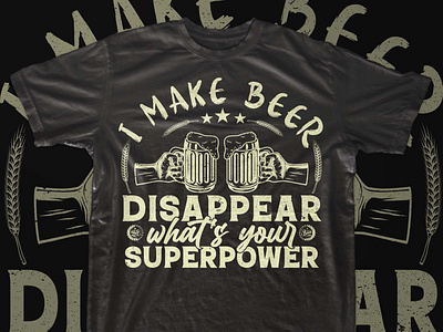 Male Beer t shirt design