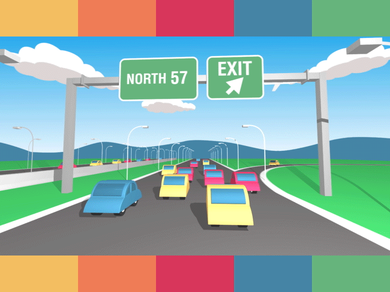 Exit Cars after effects animation