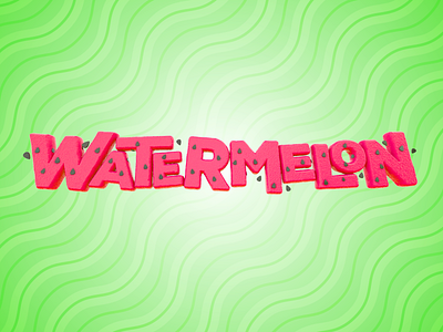 Watermelon cinema 4d octane