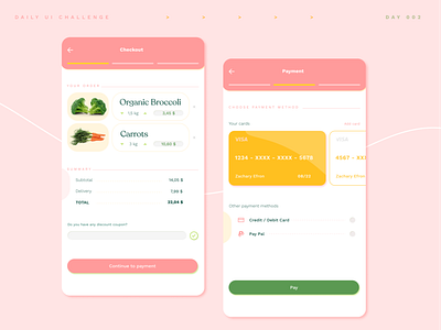 Daily UI Challenge // Day #002 - Credit Card checkout app daily ui 002 dailyui dailyuichallenge icon minimal typography ui