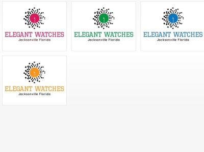 Elegant Watches design icon illustration logo vector