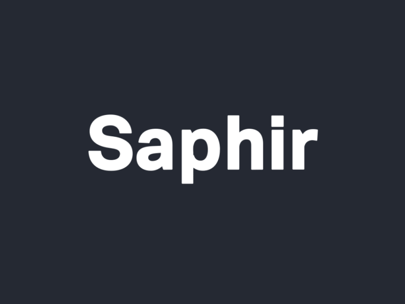 Saphir - Opener after effect animation gif illustration