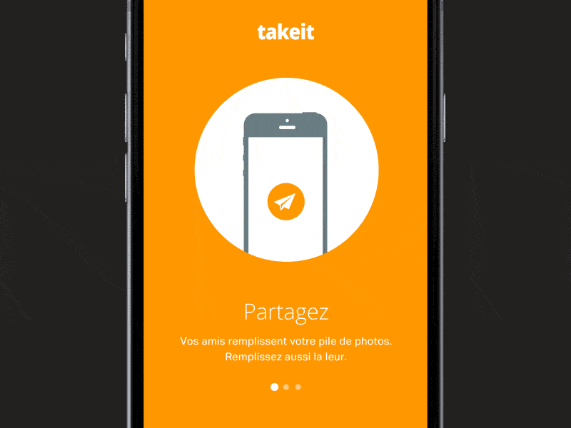 Takeit - Onboarding by Clément Brichon on Dribbble