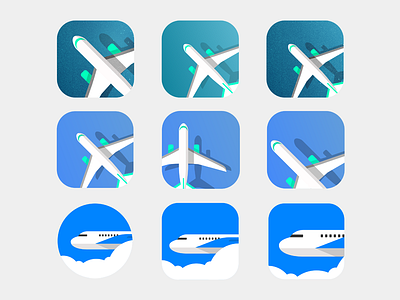 Icon - Travel app icon illustration plane travel