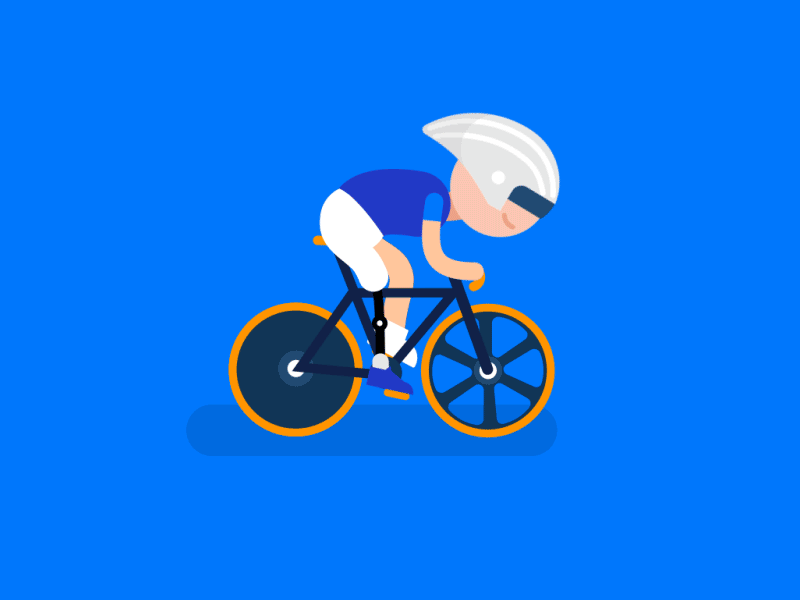 Cyclist - Rio Paralympics 2d animation after effects bicyle character cyclist olympics games sport
