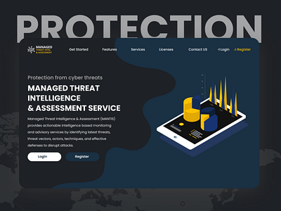 Cyber Security Protection UI UX Design