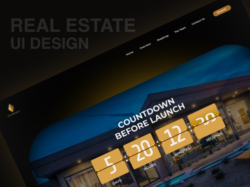 Landing Real Estate Dark Mode by Muhammad Yasir Ismail on Dribbble