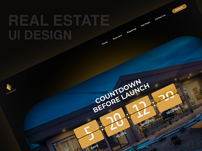 Landing Real Estate Dark Mode