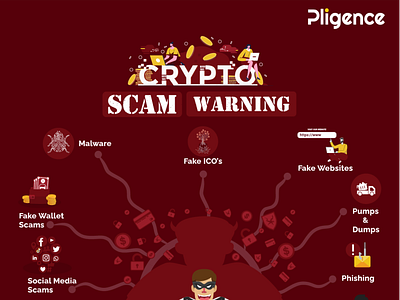 Crypto Scam Info Graphics