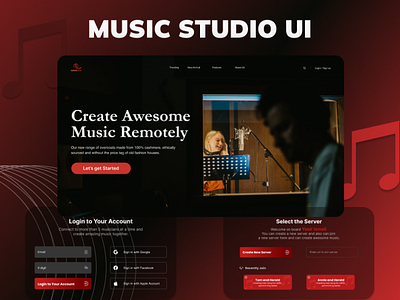 Music Studio Ui Design