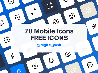 78 Free Mobile Icons Assets